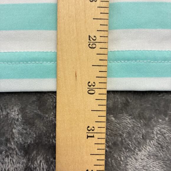 Vineyard Vines Performance Polo Shirt Mens Large Blue Stripes Preppy Rugby Golf - Picture 10 of 12